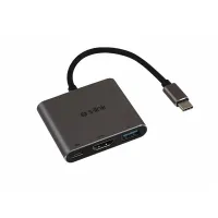 S-LINK SWAPP SW-U515 GRİ METAL TYPE-C TO 4K HDMI + USB 3.0 + PD ŞARJ ÇEVİRİCİ ADAPTÖR